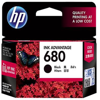 惠普HP 680 號 Ink Advantage 黑色原裝墨盒 標準容量（適用1118 2138 3638 4538 3838 4678 680）